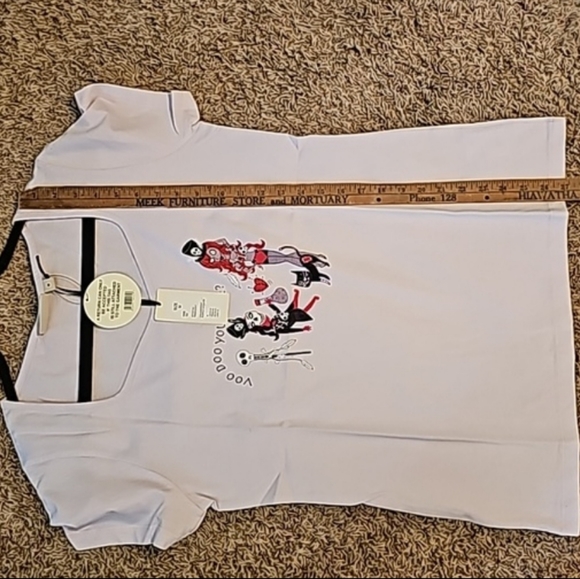 NWT NEW Lindy Bop Purple Lavender Witch Doctor Shirt Tee Size Medium - Picture 10 of 10